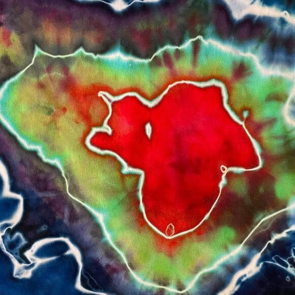 Ice Dyed Bodycon Dress - Long-sleeve Night Out - Rock meets Boho Women's Small - Picture 9 of 12